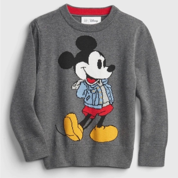 NWT Baby Gap Disney Mickey Mouse Crewneck Sweater 3 years - Picture 2 of 2